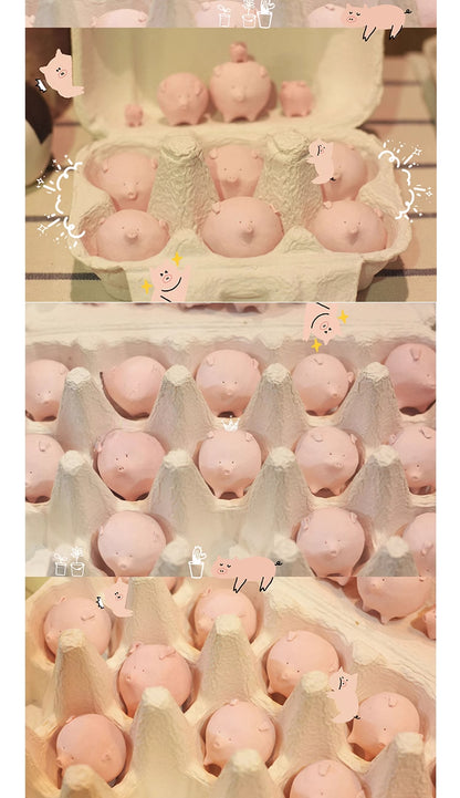 Gohobi x Little Diary Handmade Ceramic Pink Pig