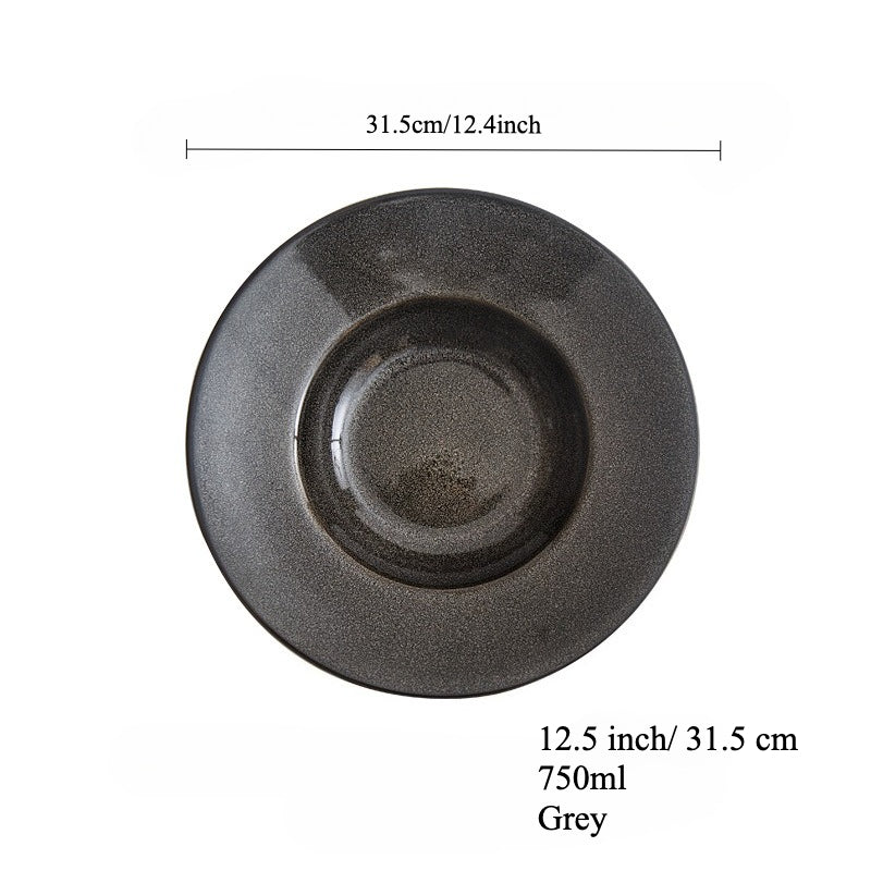 Gohobi Kiln-Glazed Straw Hat Plate