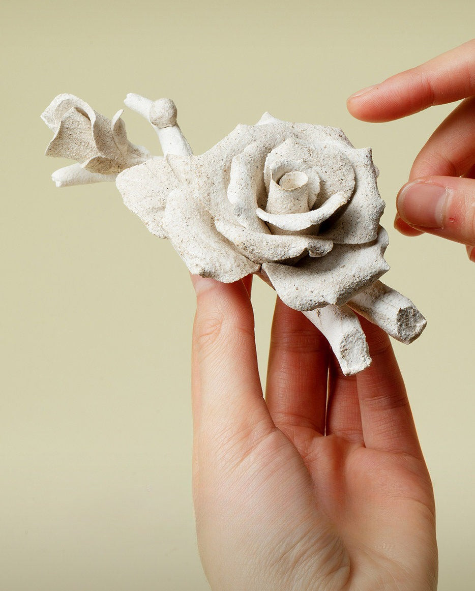 Gohobi Handmade Flower Incense Burner – Coarse Pottery Zen Thread Incense Holder