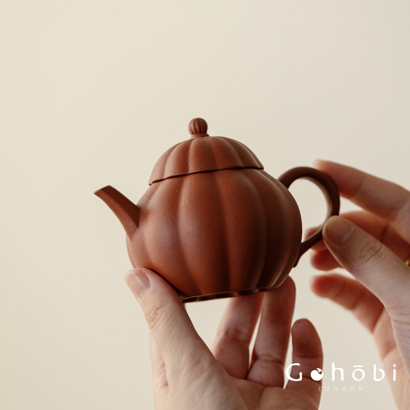 Gohobi Zhu Ni Yixing Purple Sand Travel Tea Set – Portable Gongfu Tea Set with Leather Case