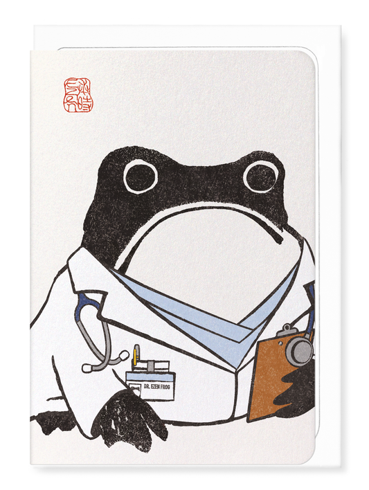 Ezen Designs DOCTOR EZEN FROG: Greeting Card [Made in the UK]