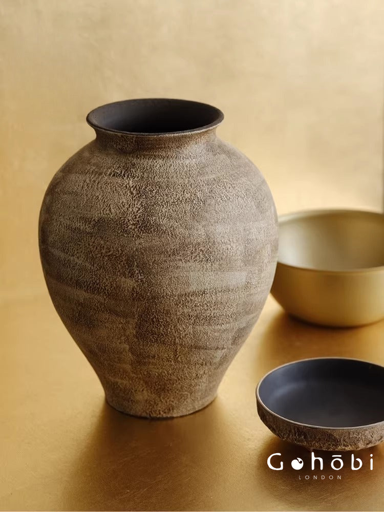 Gohobi Japanese-style Wabi Sabi Handmade Zen Large Vase 016