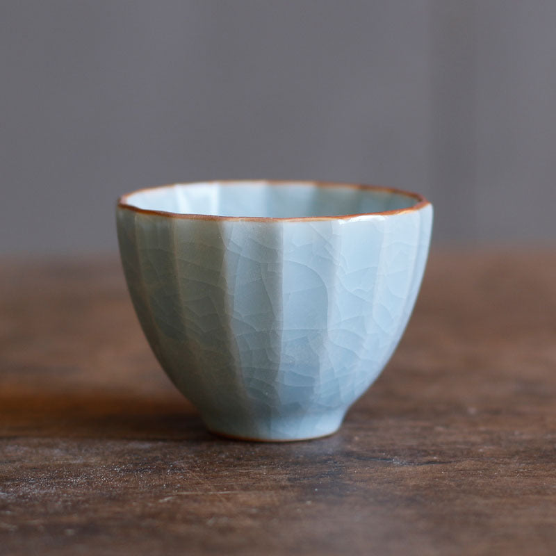 Gohobi Handmade Sky Blue Ceramic Tea Cup