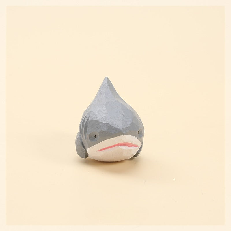 Gohobi Handcrafted Wooden Shark Ornament