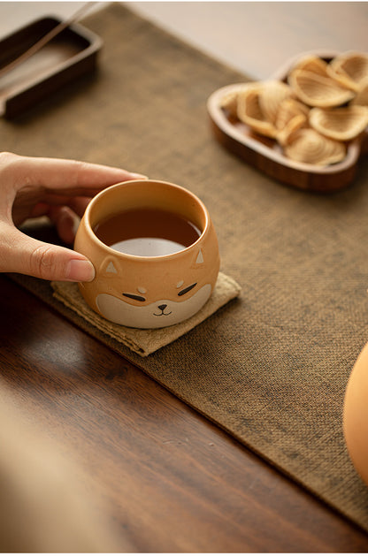 Gohobi Hand-painted Shiba Inu Master Tea Cup Coffee Mug