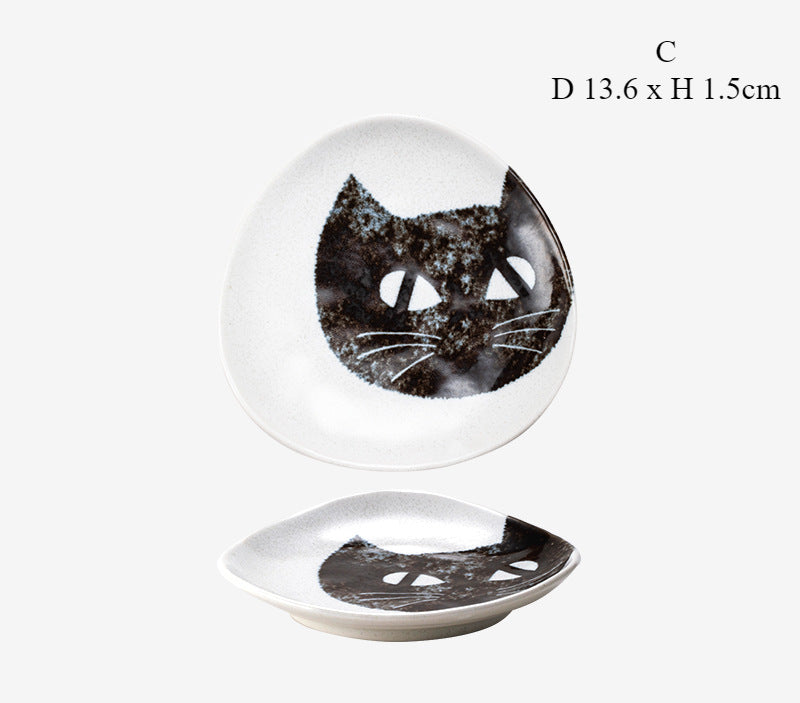 [Made In Japan] Gohobi Japanese Cats Plate