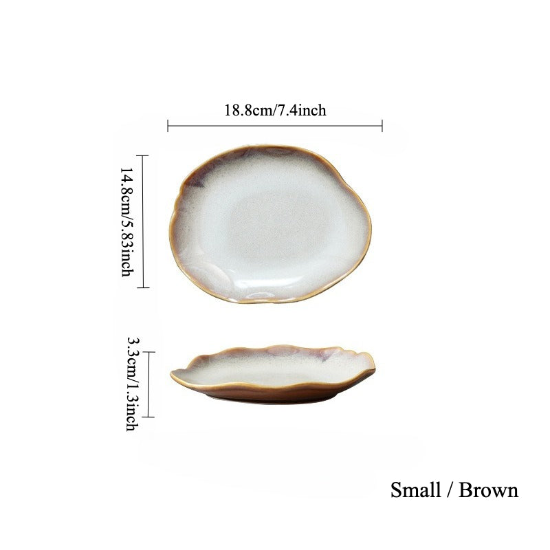 Gohobi Vintage Kiln-Change Irregular Plate
