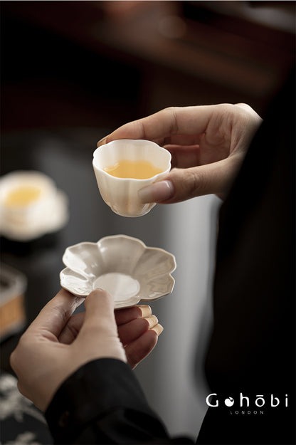Gohobi Ceramic Coaster – Heat Insulation Tea Cup Holder