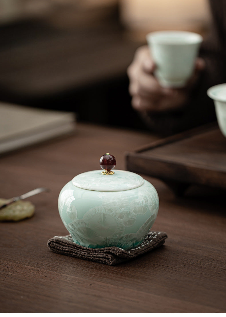 Gohobi Crystal Glazed Storage Jar 002