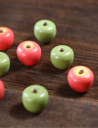 Gohobi Yixing Purple Clay Apple Tea Pet – Handmade Mini Fruit Ornament