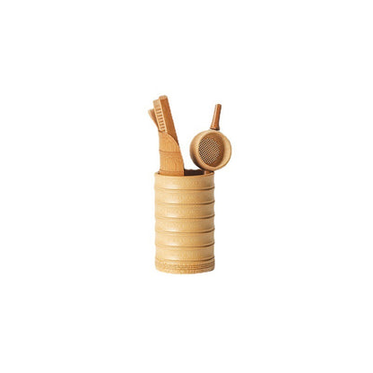 Gohobi Bamboo Basket Tea Accessories Set – Japanese-Style Six Gentlemen Kung Fu Tea Tools