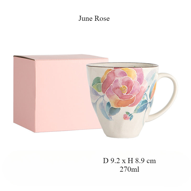 [Made In Japan] Gohobi Japanese Flowers Mug Coffee Cup