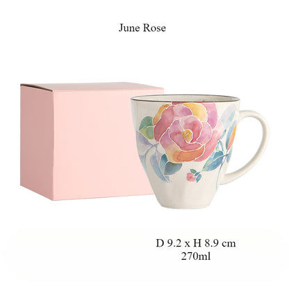 [Made In Japan] Gohobi Japanese Flowers Mug Coffee Cup