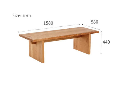 Gohobi Handmade Solid Wood Coffee Table – Japanese Modern Minimalist Tea Table for Living Room | FSC Certified Furniture