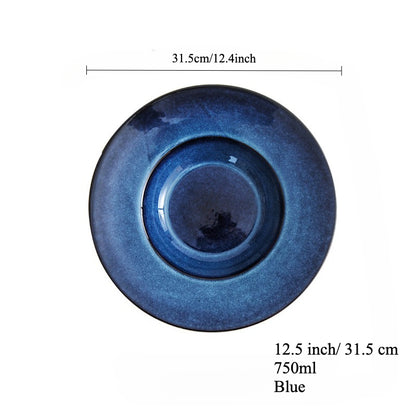 Gohobi Kiln-Glazed Straw Hat Plate