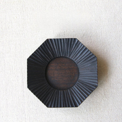 Gohobi Japanese-Style Octagonal Black Walnut Coaster