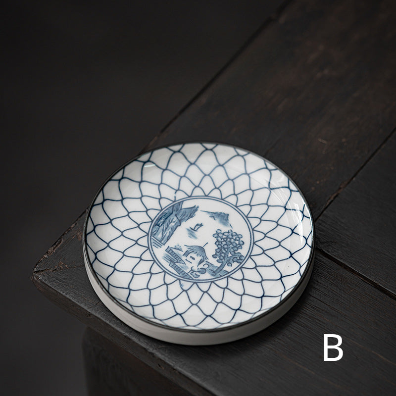 Gohobi Blue and White Ceramic Coaster