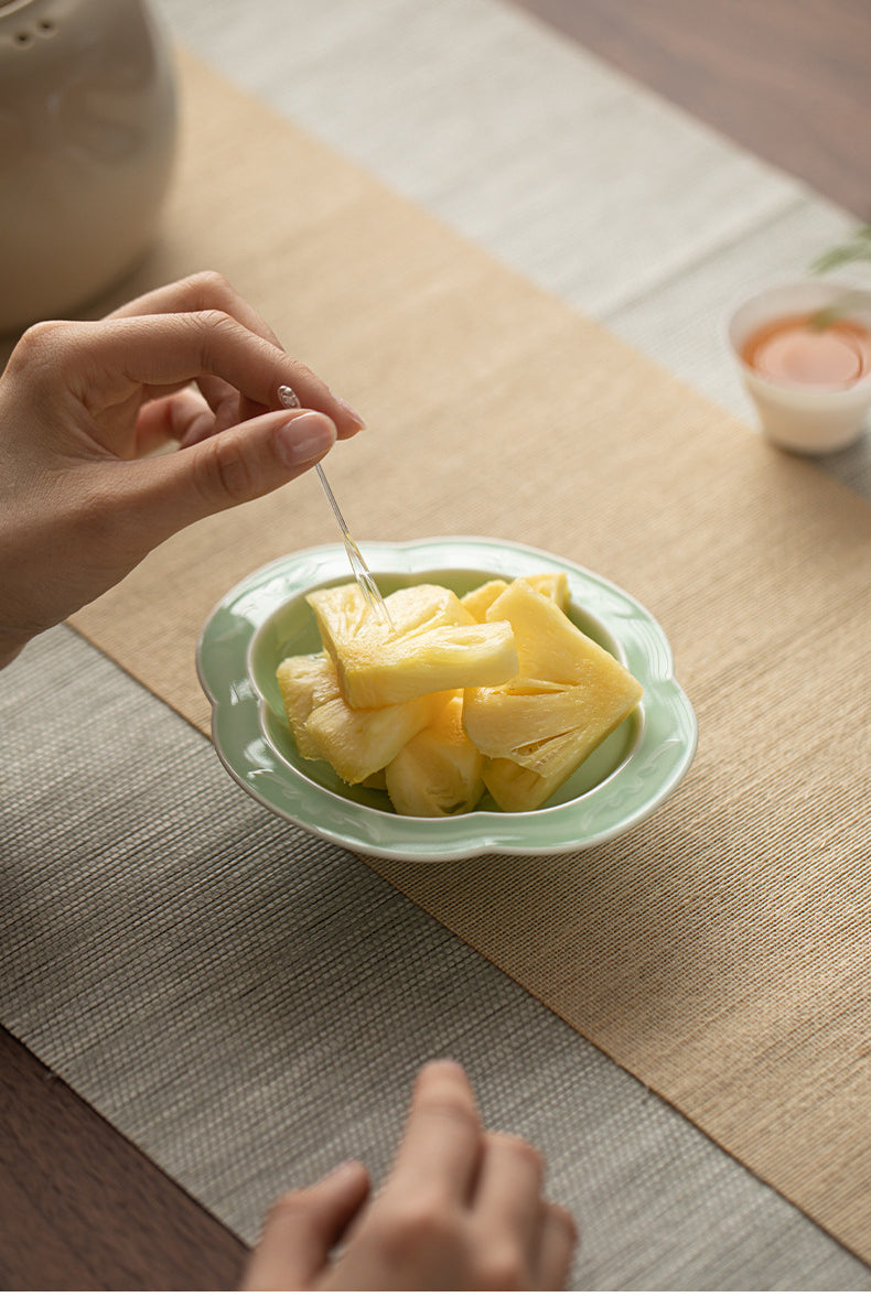 Gohobi, petite assiette de fruits glacés traditionnels japonais - Begonia Lotus 008