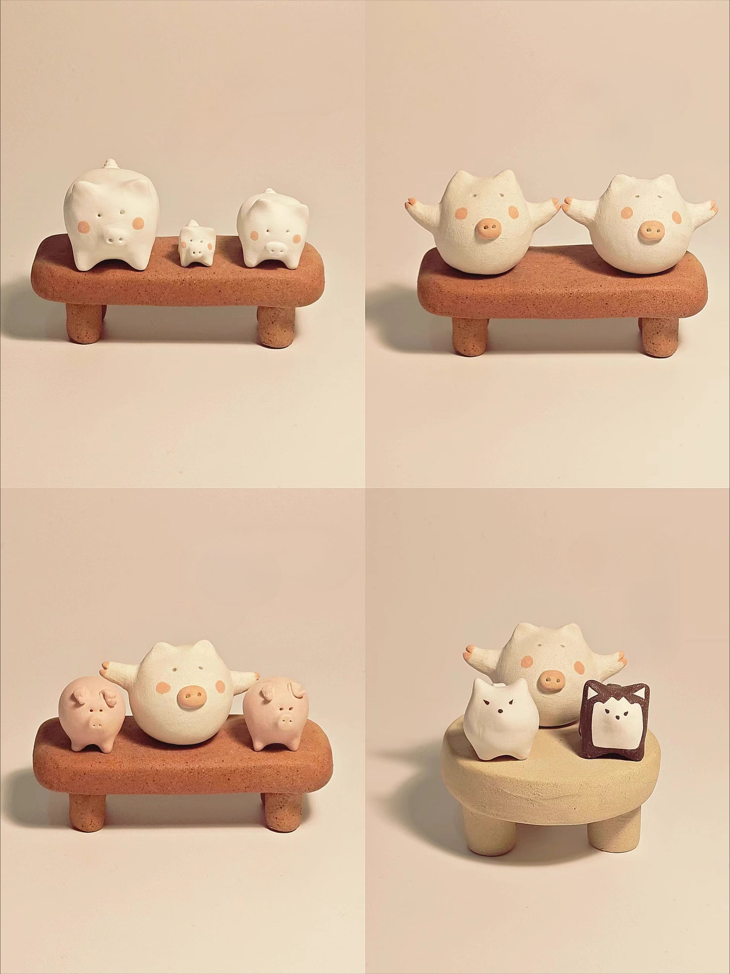 Gohobi x Little Diary Handmade Ceramic Pigs