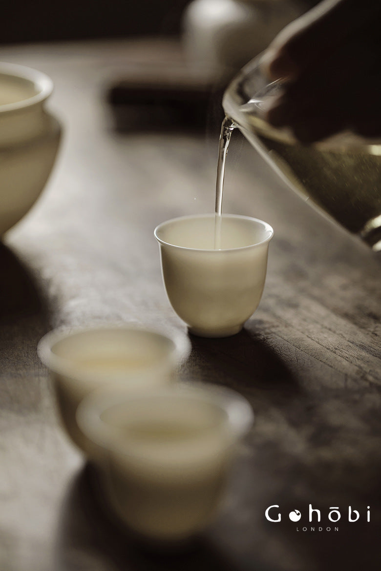 Gohobi Pure White Porcelain Aroma Cup – Gongfu Tea Tasting Smell Cup