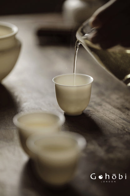 Gohobi Pure White Porcelain Aroma Cup – Gongfu Tea Tasting Smell Cup