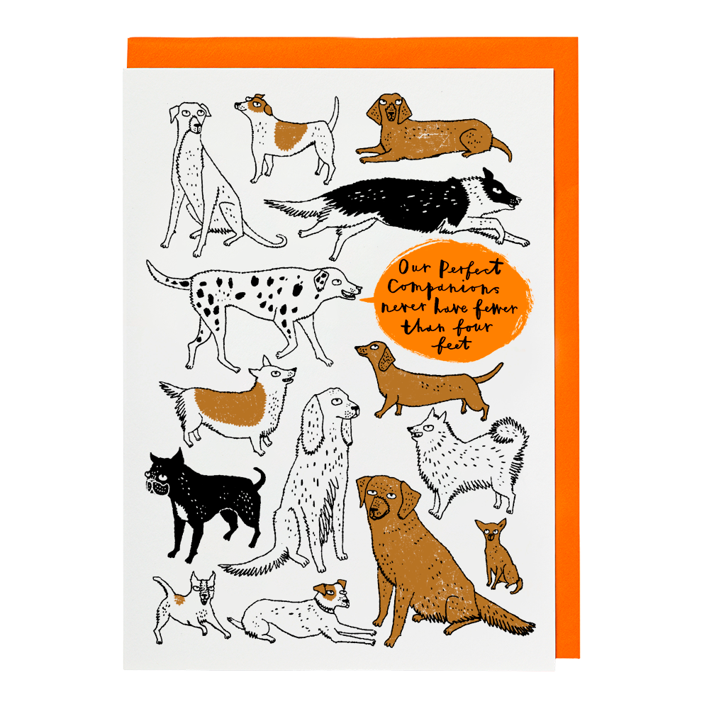 Perfect Companions | Greeting Card | Large Cards [Made in the UK]