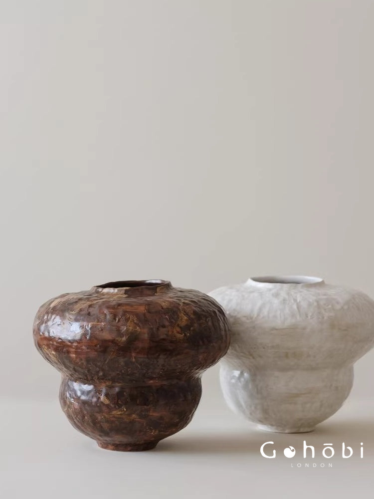 Gohobi Japanese-style Wabi Sabi Handmade Zen Large Vase 025