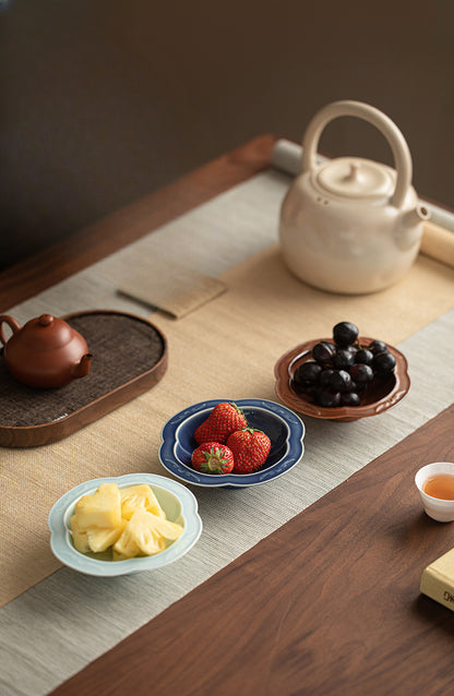 Gohobi, petite assiette de fruits glacés traditionnels japonais - Begonia Lotus 008
