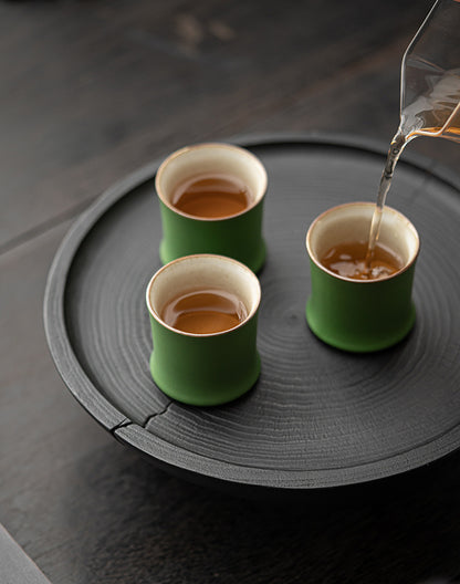 Gohobi Green Bamboo Knot Tea Cup