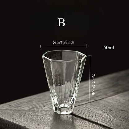 Gohobi High Borosilicate Glass Gongfu Tea Cup – Transparent Heat-Resistant Master Cup and Aroma Cup