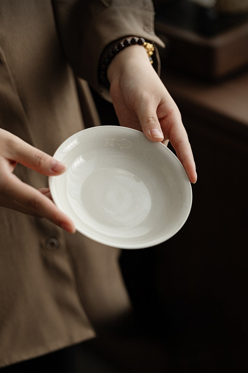 Gohobi Plant Ash Ceramic Multi-Purpose Tea Disc – Gongfu Dry Brewing and Refreshment Plate