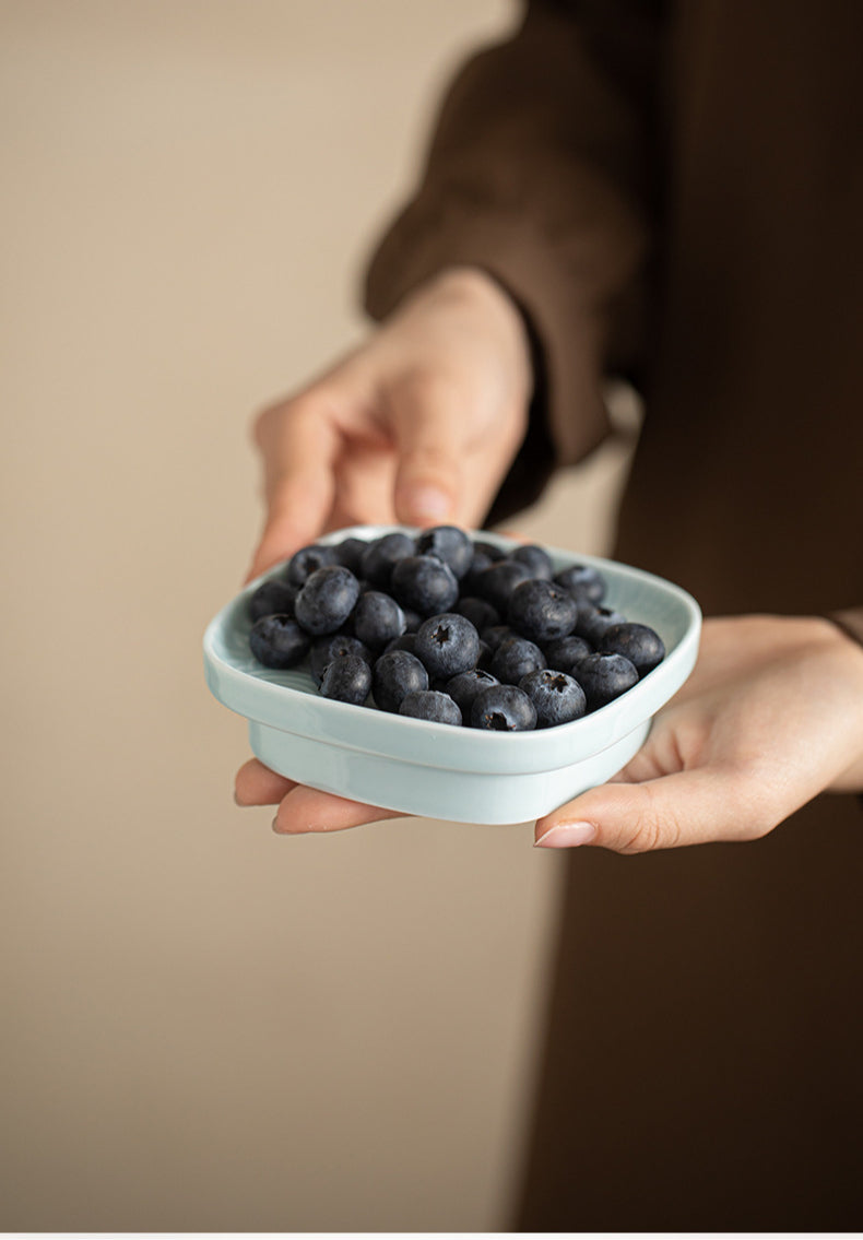 Gohobi Traditional Japanese Glazed Fruit Nuts Small Plate - Wave 009