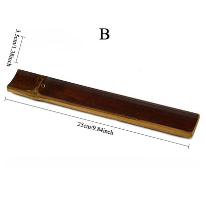 Gohobi Original Bamboo Incense Holder – Portable Bamboo Incense Burner with Ash Catcher Board