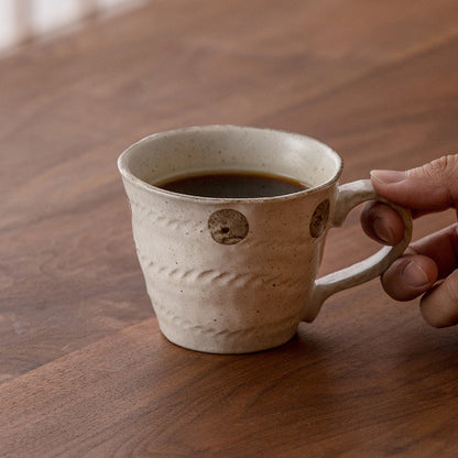 Gohobi Japanese Kakuni Ceramic Water Mug and Rice Bowl Set