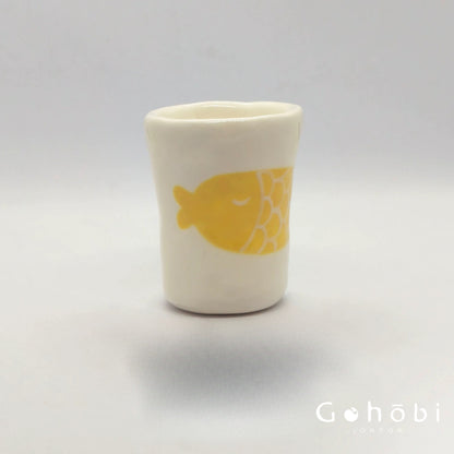 Gohobi x Little Diary Hand-Painted Fish Ceramic Coffee Cup