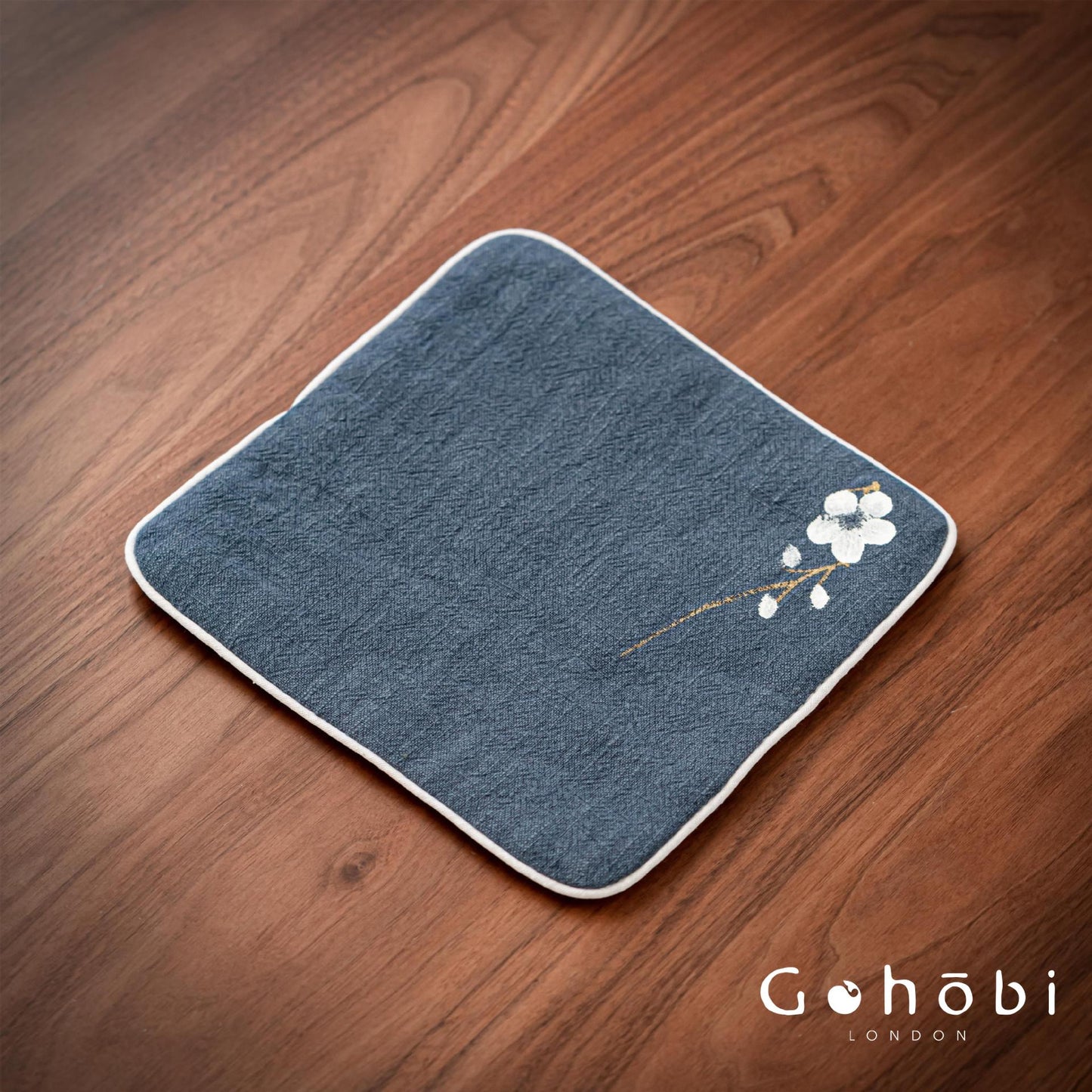 Gohobi Handmade Cotton Linen Tea Towel – Japanese Style Absorbent Zen Tea Cloth