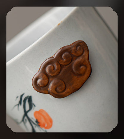 Gohobi Hand-painted Travel Teapot Gaiwan Set