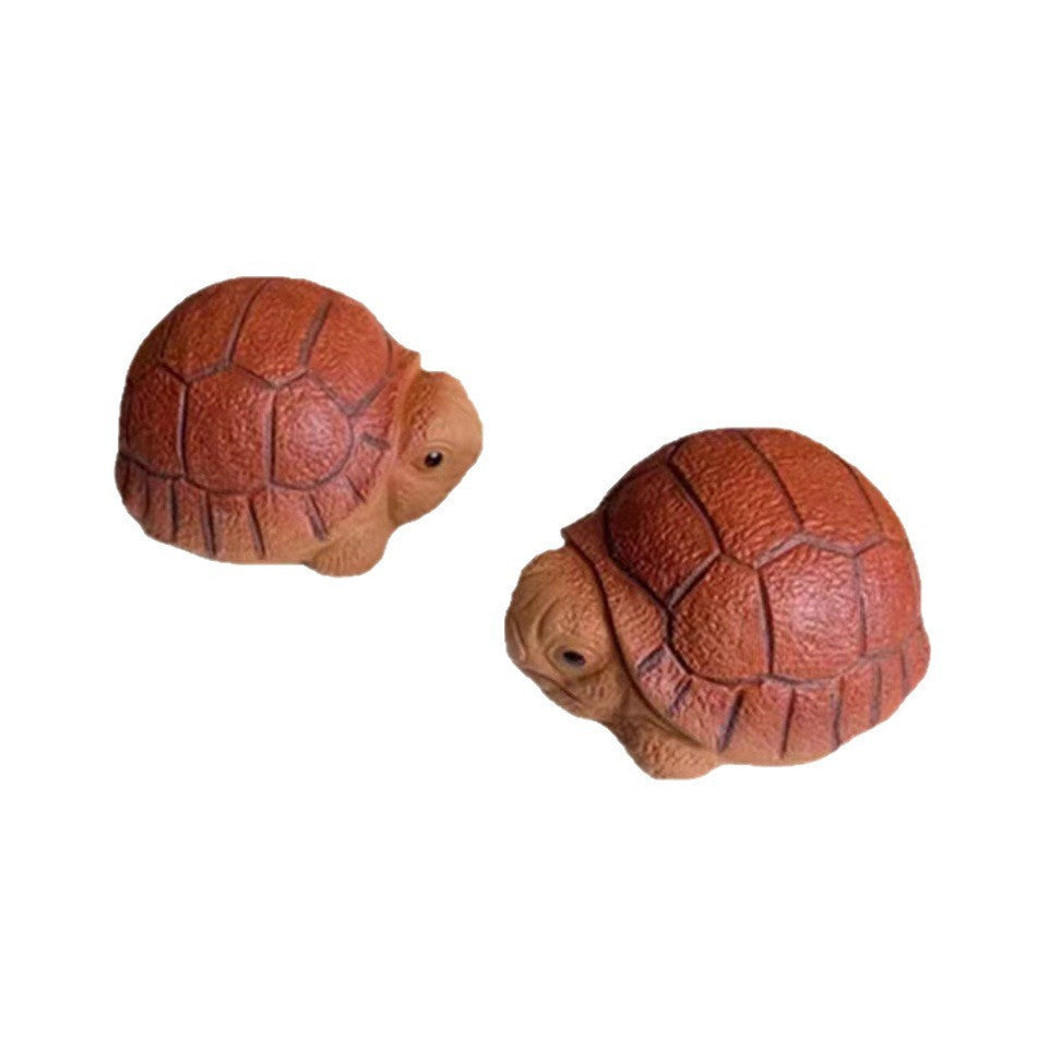 Gohobi Handmade Yixing Purple Clay Turtle Tea Pet – Mini Tea Ceremony Ornament