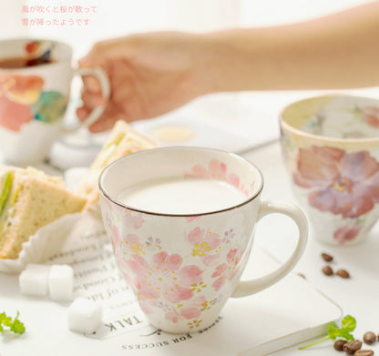 [Made In Japan] Gohobi Japanese Flowers Mug Coffee Cup