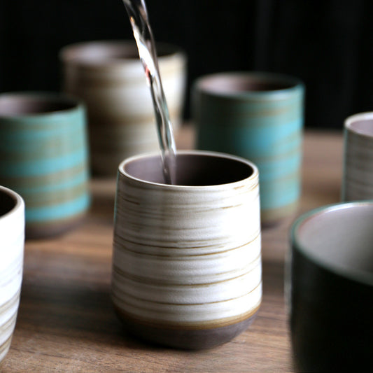Gohobi Hand-Painted Kiln-Changed Ceramic Cup