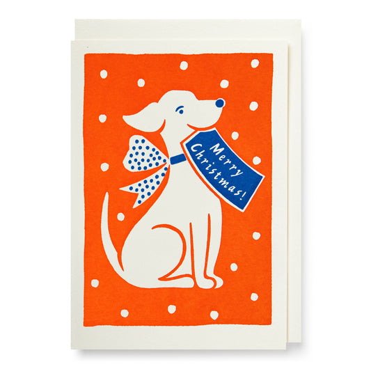 HereThe Christmas Dog | Notelet Christmas Card 🎄