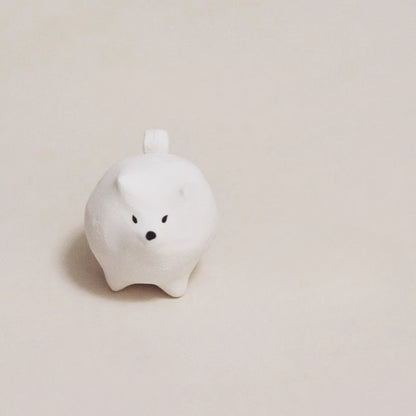 Gohobi x Little Diary Handmade Ceramic Samoyed Dog