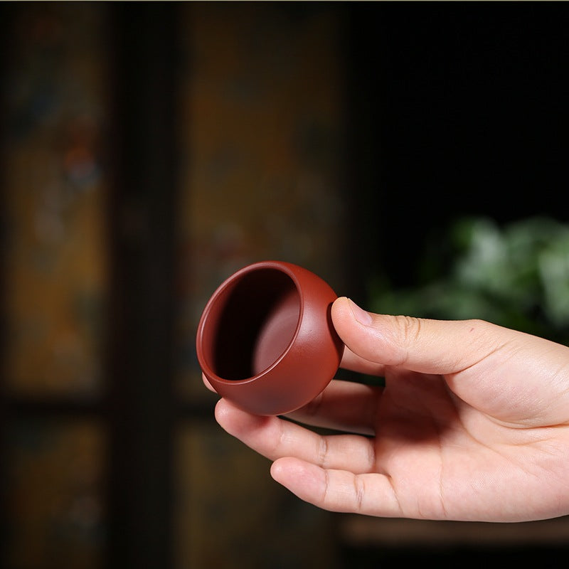 Gohobi Colourful Yixing Clay Ceramic Round Tea Cup