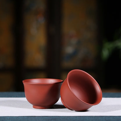 Gohobi Red Yixing Clay Ceramic Classic Tea Cup