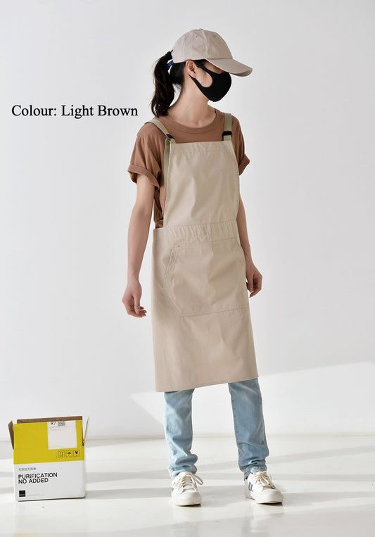 Gohobi Korean-Style Printed Cotton-Linen Apron