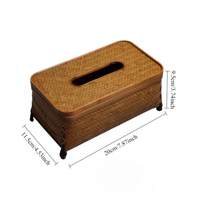 Gohobi Lacquer Handmade Bamboo Tissue Basket