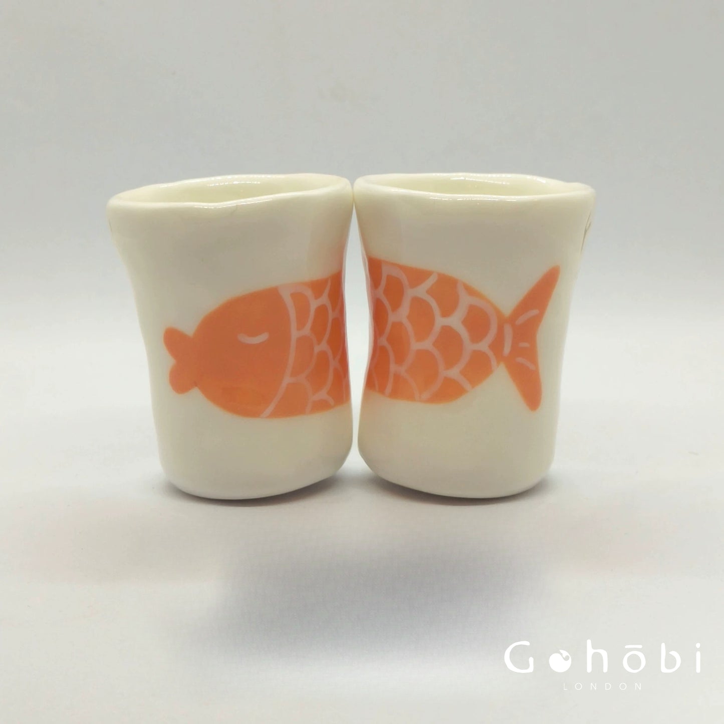 Gohobi x Little Diary Hand-Painted Fish Ceramic Coffee Cup