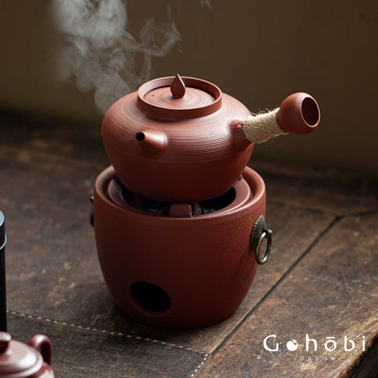 Gohobi Chaoshan Sand Pot Tea Set – Household Carbon Stove & Japanese Side Handle Teapot
