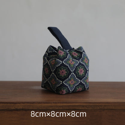 Gohobi Floral Old Pattern Teaware Storage Travel Bag