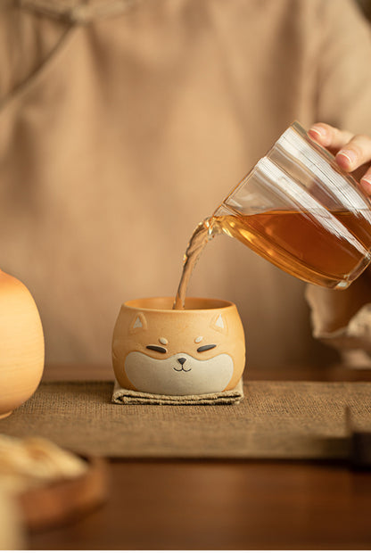 Gohobi Hand-painted Shiba Inu Master Tea Cup Coffee Mug